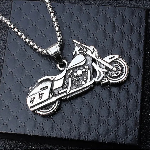 Men's Stainless Steel Pendant Necklace - Picture 1 of 6